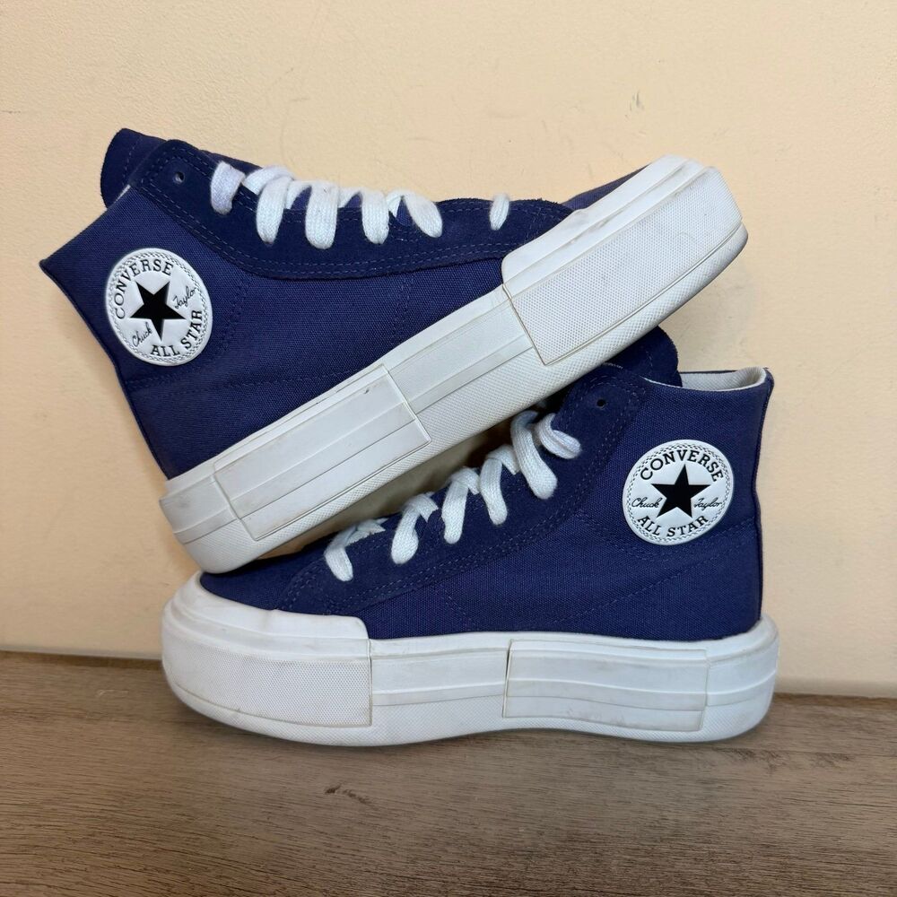 Converse Chuck Taylor All Star Cruise Blue Hi Shoes Skate Canvas Womens size 7